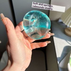 JJT Handmade Squishy Ball Stress Relief Toy with Slow Rebound TPR Material for Sensory Play and Relaxation