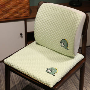 Seat Cushion & Lumbar Support Pillow Office Chair CushionCar Seat CushionLumbar Support Pillow for Office ChairBack Support Memory Foam Pillowfor Sciatica Lower Back & Tailbone Pain Relief with Adjustable Strap