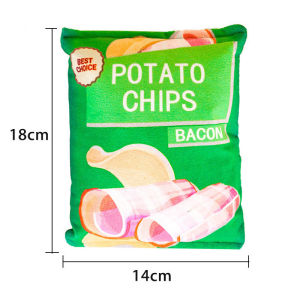 Pet Potato Chips Dog Sounding Paper Toy Bite-resistant Plush Pet Toys Squeaky Chew Dog Toys Bite Resistant Toy