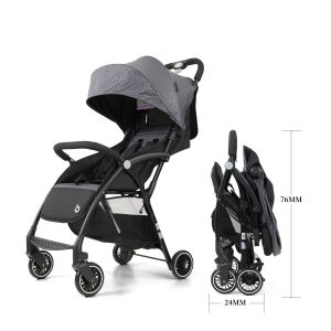 KIDONE CompactFold Stroller | Lightweight Portable Travel Pram for Babies 0-5Years with Easy Fold Design