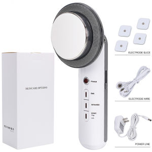 NobleQueen 3 in 1 EMS Ultrasonic Cavitation BODY SLIMMING MACHINE RF BEAUTY WAND Slimming Massager EMS Massage Skin Firming Weight Loss Cellulite Removal Machine Body Care