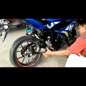 Tabung Knalpot SC PROJECT DOP D50mm Silincer Only for Vixion Satria Fu CBR 150R CBR 250R NINJA 250 fi r25 dll