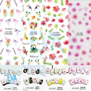 [HCM]Decal Dán Móng Tay 3D Nail Sticker Tráng Trí Hoạ Tiết Hoa Lá Và Hồng Hạc CA049 - CA052