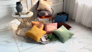 Plush Fleece Pillow Cover 45x45cm Square Sofa Cushion Covers Accessory for School Office Party Decoration Supplies