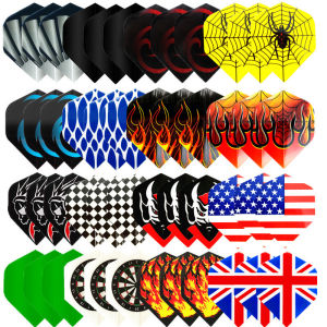 Fox Smiling Dart Flights 48/60PCS Types Dardos Feather Leaves Wings Tail Dart Accessories