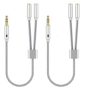 Quality 3.5mm Audios Cable Headphone Splitter with Enhances Compatibility for Multiple Devices Music Sharing Cable