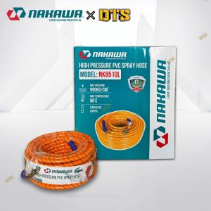 Dây phun áp lực cao NAKAWA NK-L 990kg/cm2 Rửa xe vệ sinh sân vườn Chống gập cút xoay đồng Dây 3 lớp