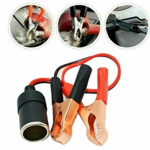 Ổ Cắm Dây Nối Chuyển Đổi Nguồn Điện 12v-24v Dạng Kẹp Cá Sấu Thông Dụng Cho Xe Hơi