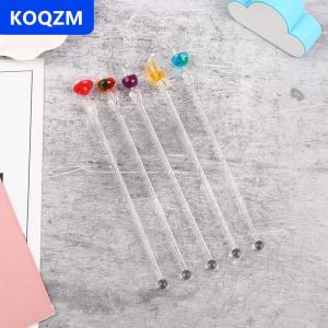 [COD] KOQZM Cocktail khuấy uống trộn thanh Set Acrylic Cocktail Mixer Máy xay sinh tố thanh Nguồn cung cấp Swizzle khuấy