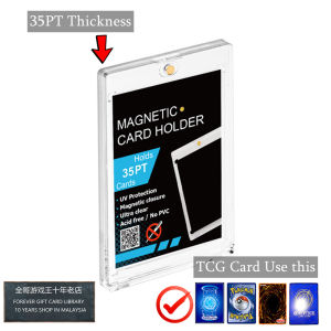 TCG Magnetic Card Holder Sarung Kad | 35PT 55PT 360PT Acrylic Casing | PTCG Card Game | 全哥卡砖 D11