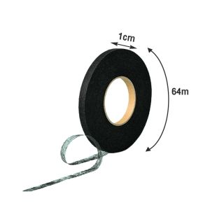 Double Sided Interlining Adhesive Fabric Black White Clothes Apparel Tape 64m/Roll