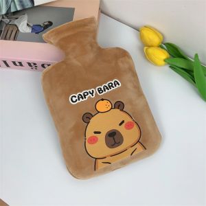 Electric Hot Water Bag Fast Heating Rechargeable Plush Cover Period Pain Relief Hot Bottle for Women Gift Idea