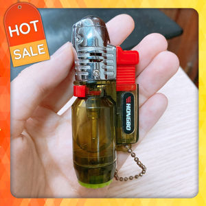 Hộp Quẹt Bật Lửa Khò Gas 1 Tia Kiêm Móc Hongbo Khóa Nhỏ Gọn Đẹp Độc Lạ - Dùng Gas Cao Cấp (KHÔNG CHỨA XĂNG GAS)