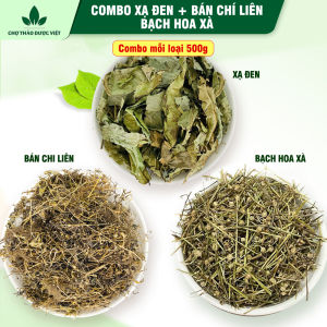 Combo xạ đen hòa bình bạch hoa xà bán chi liên mỗi loại 1kg hỗ trợ mát gan tiêu u thanh nhiệt