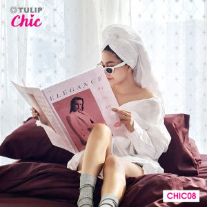 TULIP ชุดเครื่องนอน ผ้าปูที่นอน ผ้าห่มนวม รุ่นTULIP CHIC สีพื้น CHIC08 สัมผัสนุ่มสบายสไตล์มินิมอล