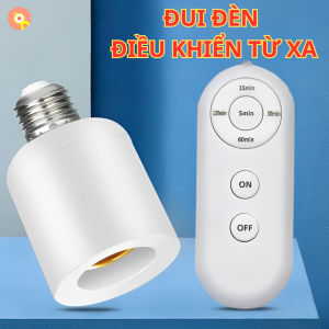 Đui Đèn E27 Điều Khiển Từ Xa Qua Remote DK02 - Hẹn Giờ Tiện Dụng Bật Tắt Linh Hoạt Tiện Lợi