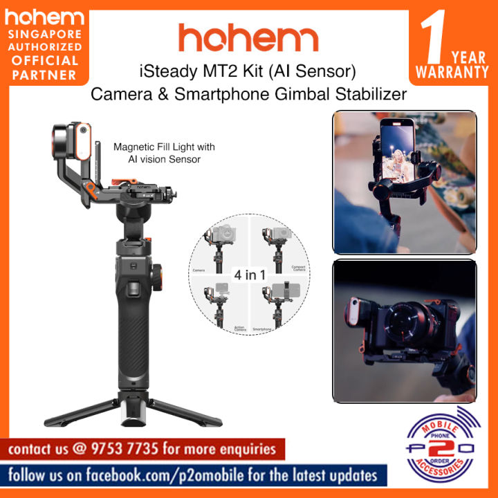 Hohem ISteady MT2 Kit With Magnetic Fill Light Built in AI Vision Hohem ISteady MT2 Kit With Magnetic Fill Light Built in AI Vision