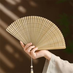 MUMU Di động Quạt tre gấp Thiết kế cổ điển Làm thủ công Quạt tay Thanh lịch Tinh tế Quạt xếp cổ điển dành cho phụ nữ
