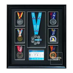 Bangkokframe-เหรียญนักวิ่งมาราธอน  marathon ironman กรอบเหรียญรางวัล-กรอบใส่ของสะสม-กรอบใส่เหรียญ (ไม่รวมเหรียญรางวัล)