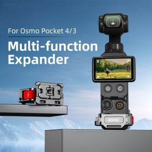 CANICECA Quick Release Extension Frame Aluminum Alloy with Cold Shoe Mount Adapter  Stable Fixed Bracket for DJI Osmo Pocket 4/3 Gimbal Camera Accessories