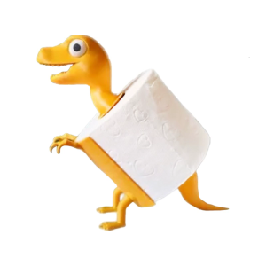 Cute Dinosaur Car Tissue Paper Holder 3D Printed Auto Interior Accessories Home Decoration Suitable For Kitchen Bathroom