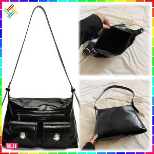 Fashionable Womens Crossbody Shoulder Bag with Multiple Compartments PU Leather Hobo Bag for Work and Leisure in Red