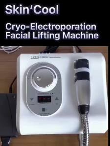 Hot and Cold Cryotherapy Facial Machine Radio Frequency Skin Tightening Device for Face Lifting and Pore Minimization