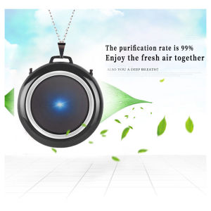 A.one Wearable Air Purifier Necklace Mini Portable USB Air Cleaner Negative Ion Generator Low Noise Air Freshener USB Charge ion air purifier COD