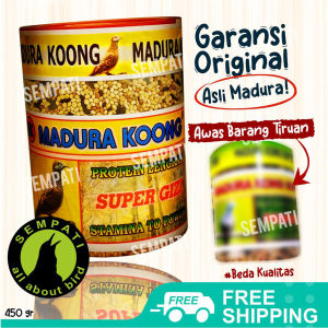 SEMPATI Madura Koong Kong Pakan Burung Perkutut Harian Racikan Madura Asli Makanan Perkutut Bangkok Biji Milet Godem Madu Jamu Perkutut KNGPK