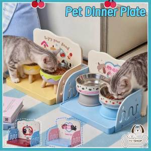 Adjustable Height Pet Bowl Detachable Stainless Steel Dog Cat Feeder Anti-Spill Elevated Food Water Dish Stand