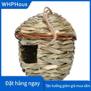 WHPHous Chim làm tổ ngoài trời dệt tay trang trí chim Nhà chim lồng nơi trú ẩn dệt treo Vẹt làm tổ sáng tạo làm bằng tay lồng chim