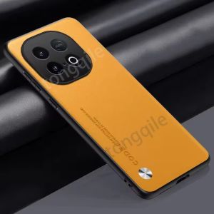 Leather Case For iQOO Neo 10 Neo10 5G 2025 Phone Casing Shockproof Bumper PU Luxury Leather Anti Drop Soft TPU Edge Back Cover Simple Solid Pure Color