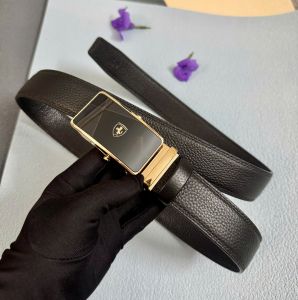 Thắt lưng nam da bò dây nịt nam công sở khóa lăn sang trọng da bò bản rộng 35cm