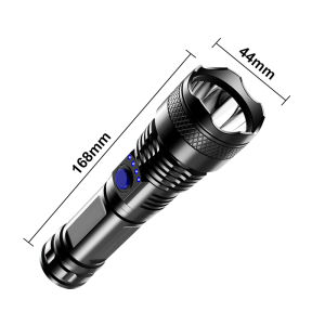 S839 Rechargeable LED Flashlight XPX6 Waterproof 3 Lighting Modes Super Bright 800 Lumens 500M range Zoomable Flashlight for Outdoor Camping