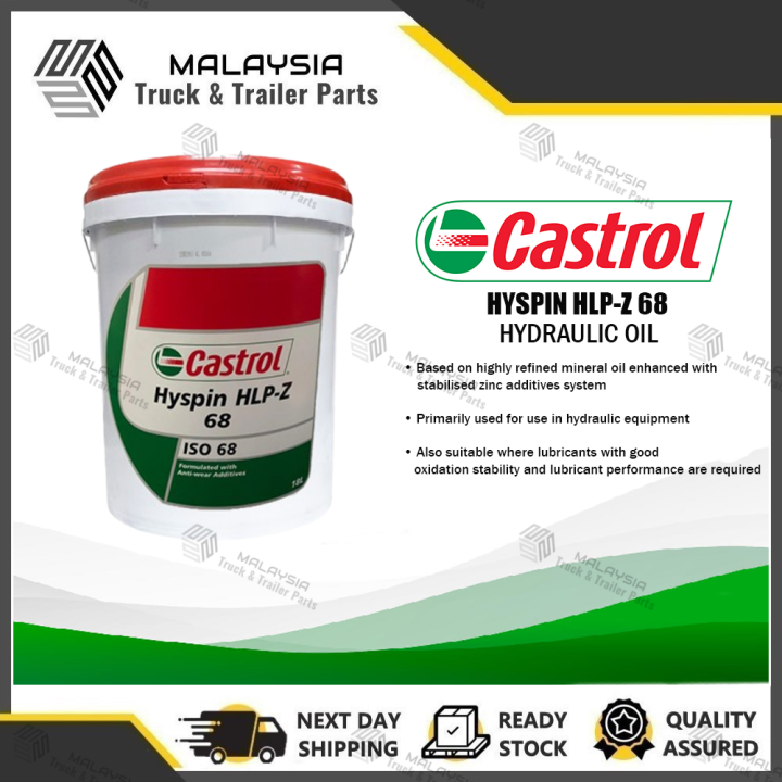 CASTROL HYSPIN HLPZ ISO 68 HYDRAULIC FLUIDS 18L 18 LITER Lazada