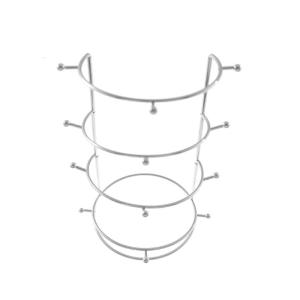 Four Tiers Bride Crown Display Organiser Detachable Hair Accessories Storage Rack Elegant Crystal Hairband Holder