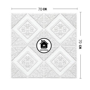 RW Wallpaper Stiker Foam 3D Motif Batik 03 Premium Wall Paper Batik Sticker Dinding