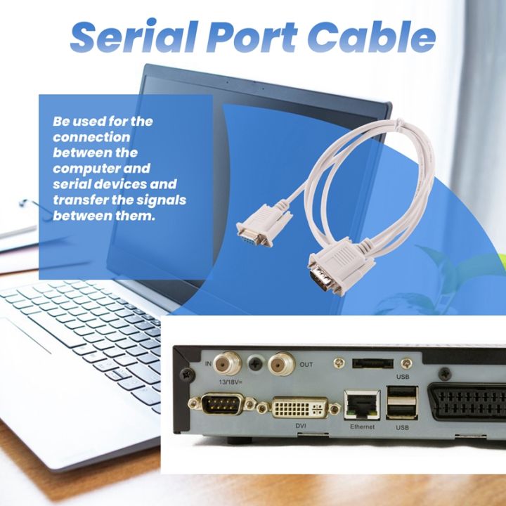 (NDPB) RS232 DB9 9 Pin Male to Female Serial Port Cable Industrial ...