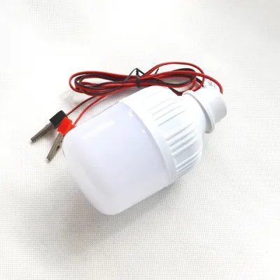Bóng Đèn Led 12V 50W Kẹp Bình Ắc Quy Có Dây Và Kẹp Dùng Đi Cắm Trại Dự Phòng Khi Mất Điện (Loại Tốt)
