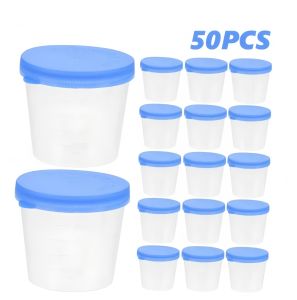 50cps 40ml Specimen Cup Urine Cups Specimen Container for Urine Stool Sputum (No Spoon)