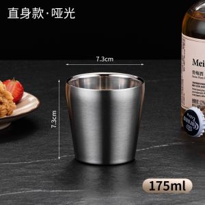 Korean Style SUS304 Double Layer Mug Thermal Insulation Drop-Resistant