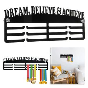 GAOSU ด้วยคำพูดที่สร้างแรงบันดาลใจ ชั้นแสดงเหรียญกีฬา ชั้น3ชั้น อุปกรณ์ติดผนัง ชั้นวางเหรียญชื่อเสียง ชั้นวางเหรียญโลหะ แผ่นรองรีด ที่แขวนเหรียญ เนคไทห้อย/ผ้าพันคอ/กุญแจ
