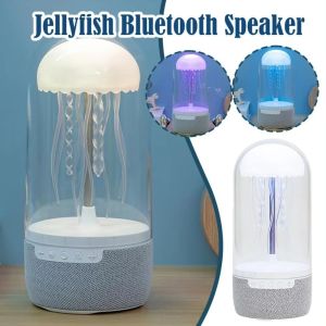 NEXTYOO Vòm 3D Đèn sứa Đầy màu sắc Ánh sáng cầu vồng Loa Bluetooth Sáng tạo Đèn ngủ LED Loa mini hình con sứa