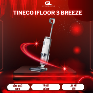 Máy Hút Bụi Cầm Tay Lau Sàn Tineco Ifloor 3 Breeze - Hút Lau Khô Và Ướt - Hàng Chính Hãng