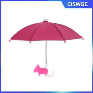 CISWGE Sáng Tạo Mini Ô Điện Thoại Đứng Phổ Không Thấm Nước Chủ Cho Điện Thoại Di Động Ngoài Trời Bảo Vệ Điện Thoại Từ Mưa