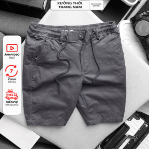 HCM Quần short kaki quần ngố BASIC chất vải kaki cotton cao cấp mềm mịn co giãn trẻ trung năng động JC01