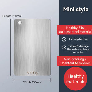 316 stainless steel cutting board double-side Kitchen Chopping Board antibacterial Papan Potong 抗菌砧板