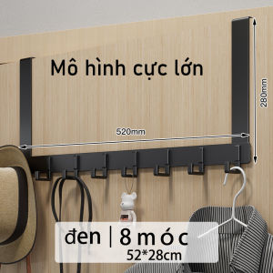 Thanh móc treo sau cánh cửa nhôm anod chống gỉ treo cửa dễ dàng không khoan đục không hỏng cửa cho cửa dày dưới 4.5cm