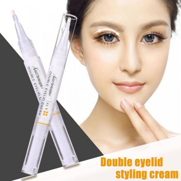 Double deals eyelid stretch