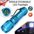 【】 Led Flashlight 6000lm Vander Q5 Aa 14500 3 Modes Zoomable Torch Super Bright Strong Light Outdoor Night Lighting Mini Powerful. 
